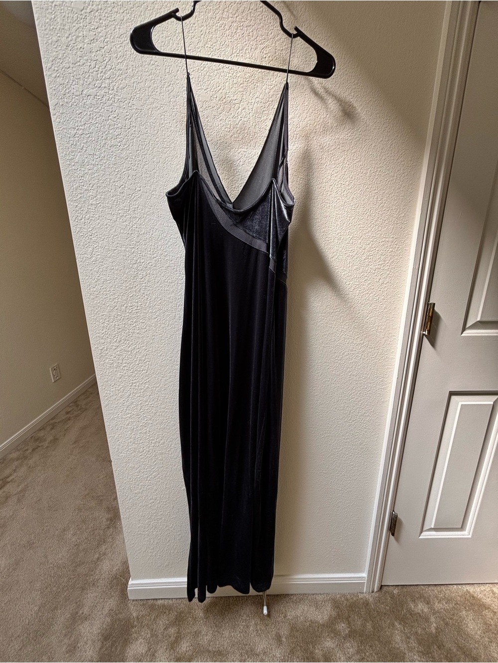 Free People Green Velour Maxi Dress - Picture 5 of 5
